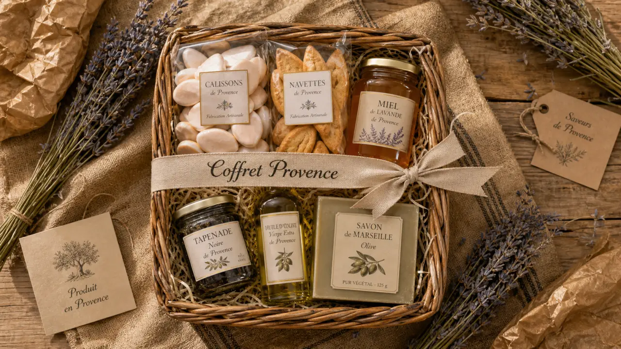 Coffret cadeau produits provençaux : coffret gourmand Provence