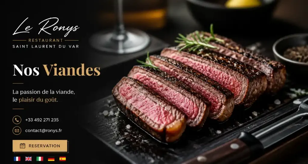 Nos Viandes – Le Ronys – Restaurant St Laurent du Var