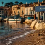 Méditerranée marée : marnage discret sur plage, eau quasi immobile