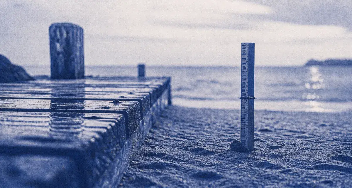Pourquoi pas de marée en Méditerranée : jetée et faible écart de niveau, eau à 40 cm