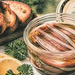 Recette anchois frais marinés au vinaigre en bocal, huile d’olive