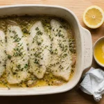 Recette limande au four tendre et rapide, citron-beurre et thym