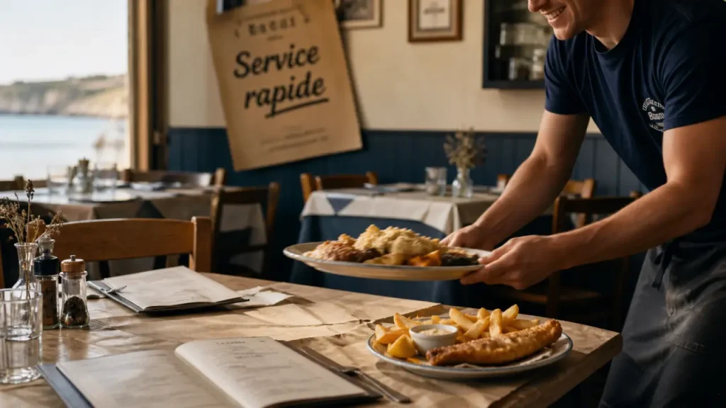 Restaurant à Saint-Laurent-sur-Mer : vue superbe, carte courte et service rapide pour choisir vite