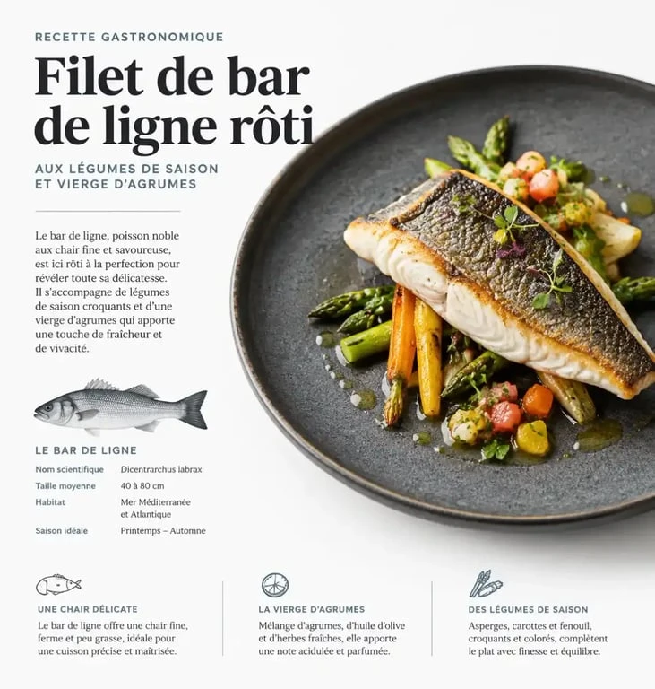 Plat gastronomique signature du chef privé Maxime Launo