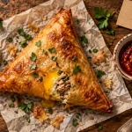 Brik tunisienne croustillante avec harissa, gastronomie tunisienne
