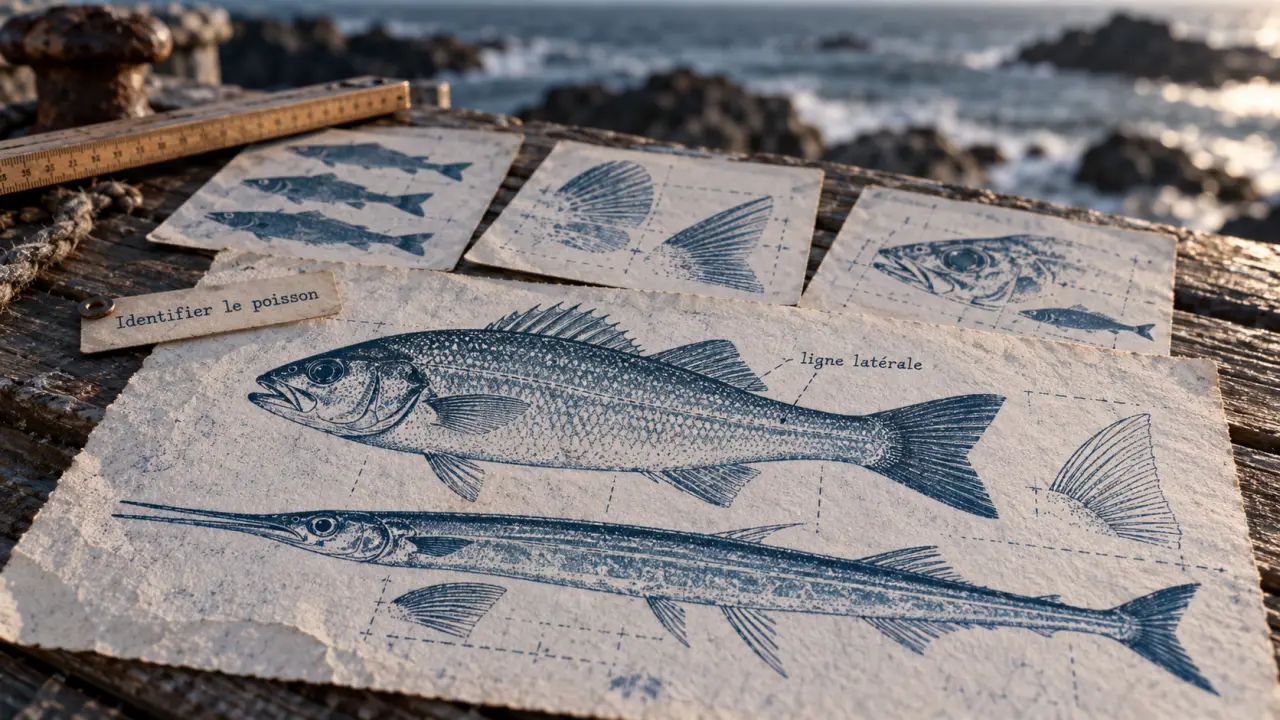 Poisson des mers : identifier des espèces sur un tableau d’observation au quai