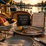 Restaurant agde poisson : terrasse au bord de l’Hérault, fruits de mer et poisson du jour