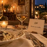 Restaurant gastronomique italien marseille : risotto à la truffe en salle